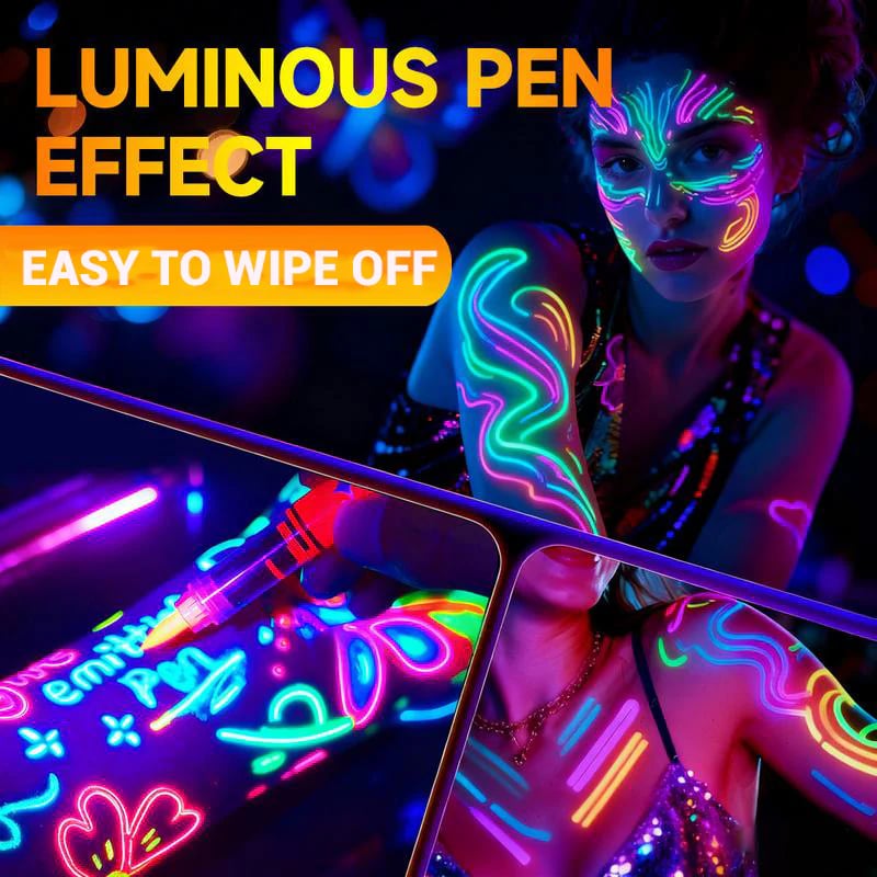 🥳2026 HOT SALE💞50K+ SOLD!🎁UV Glow Face and Body Paint Markers Set