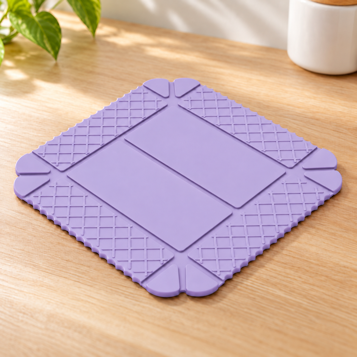 ✨ 3-in-1 Magnetic Silicone Trivet, Cutting Board & Foldable Serving Tray