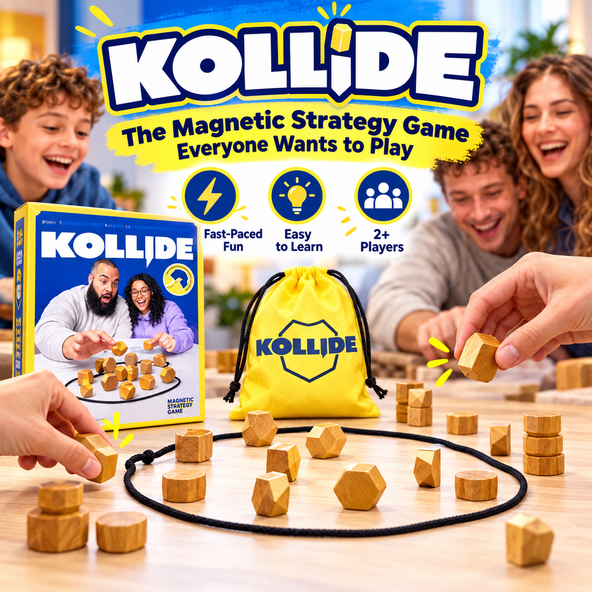๐ฅ 50% OFF Kollide Magnetic Strategy Game ๐งฒ Fast-Paced Family Game Night Fun