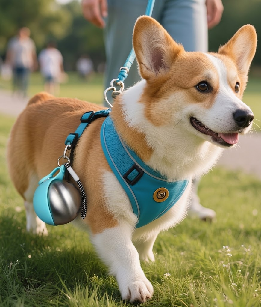 Premium Portable Round Pet Water Bottle