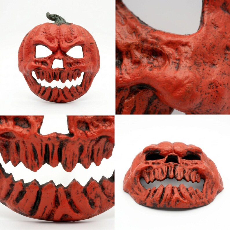 ๐ Evil Jack-Oโ-Lantern Pumpkin Skull Halloween Mask ๐