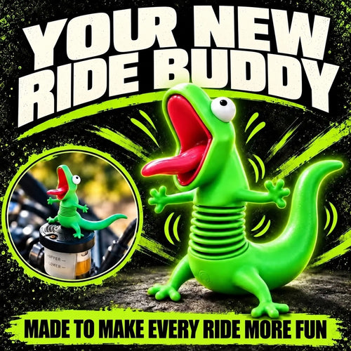 🦎🏍 Wobbly Travel Plushies—Car and Motorcycle Ornaments