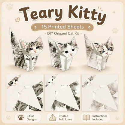 Kitty World 3D Cat Origami Kit