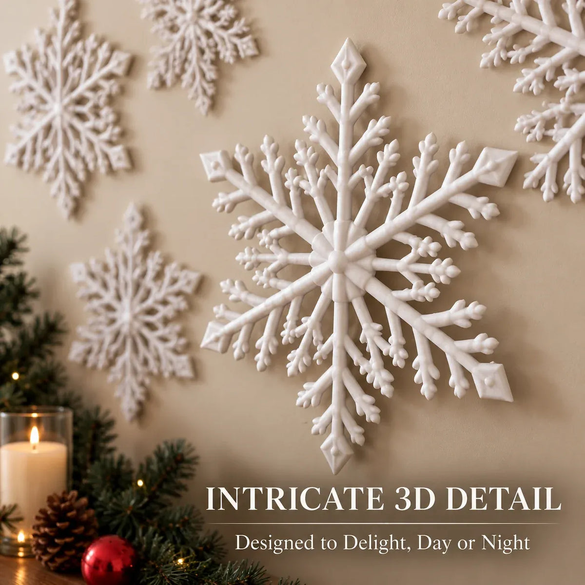 🥳2026 HOT SALE🥳💞50K+ SOLD!｜ LED Snowflake Wall Lights❄️✨