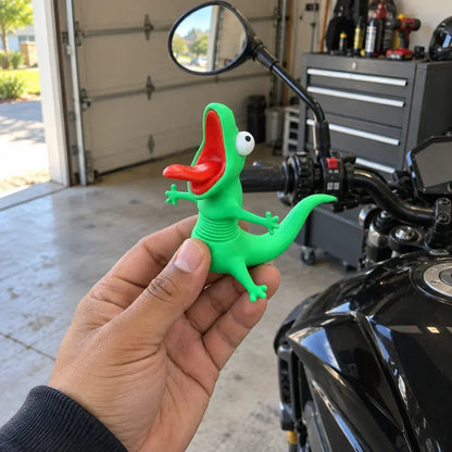 🦎🏍 Wobbly Travel Plushies—Car and Motorcycle Ornaments