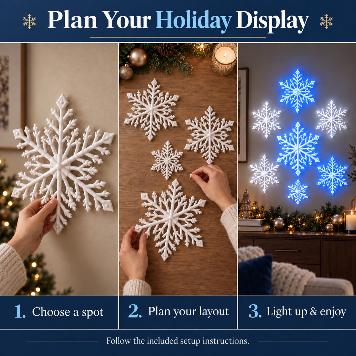 🥳2026 HOT SALE🥳💞50K+ SOLD!｜ LED Snowflake Wall Lights❄️✨