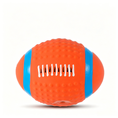 Premium Squeaky Latex Football Dog Toy