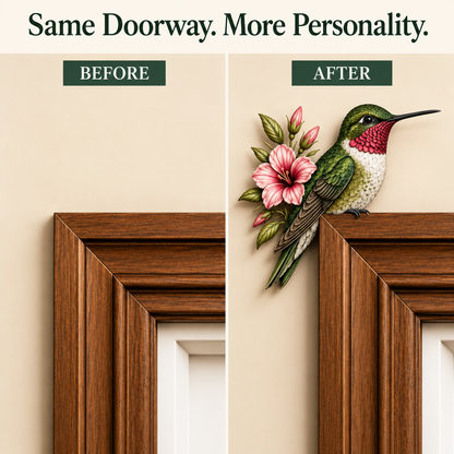 🐦 Woodland Bird Door Topper — Bring Charm to Bare Corners