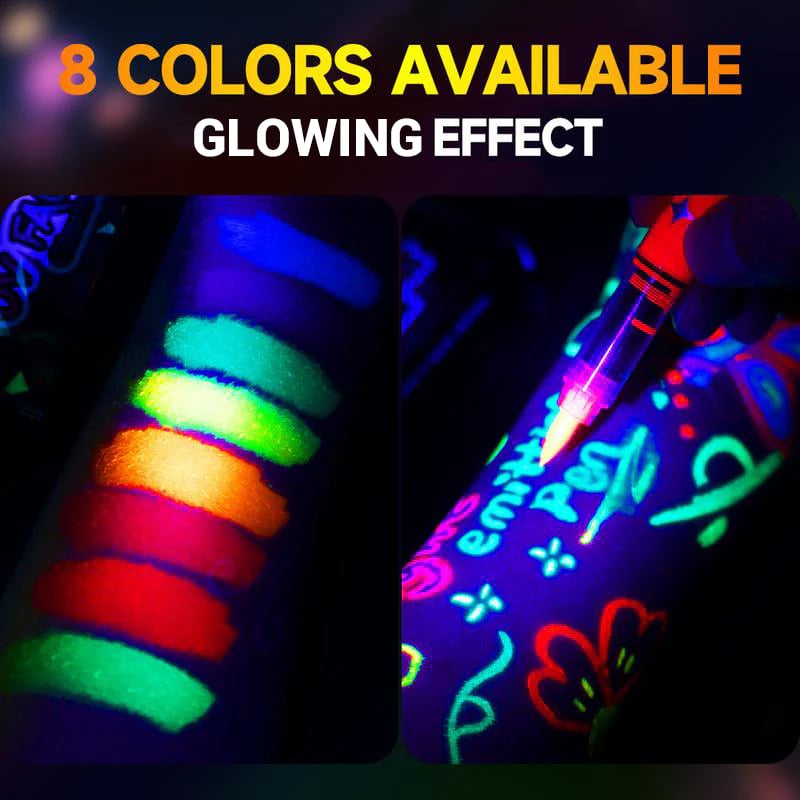 🥳2026 HOT SALE💞50K+ SOLD!🎁UV Glow Face and Body Paint Markers Set