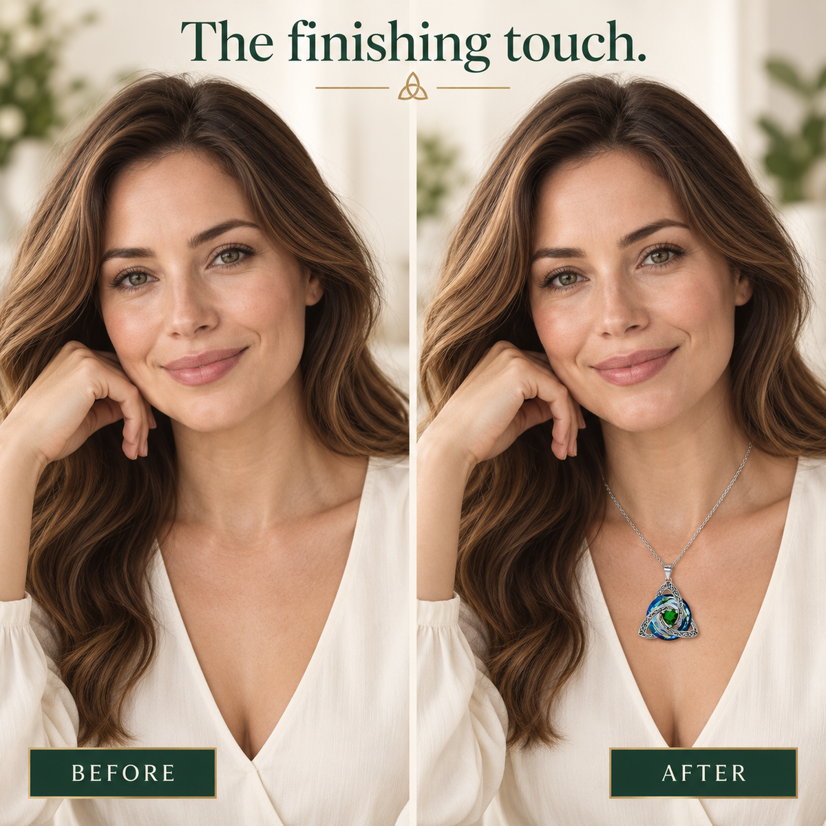 ✨ Celtic Birthstone Necklace — Her Birth Month, Your Special Bond
