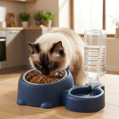 Premium Dual-Purpose Pet Feeding Station