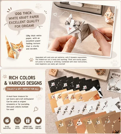 Kitty World 3D Cat Origami Kit