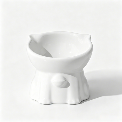 Premium Elevated Slanted Ceramic Pet Bowl