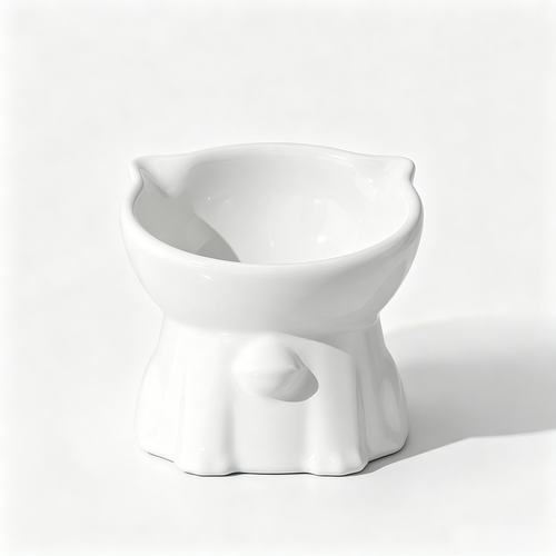Premium Elevated Slanted Ceramic Pet Bowl