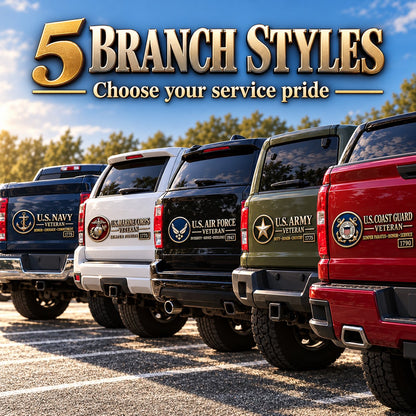 3D Metal Veteran Honor Auto Badge | For daily driving & veteran gatherings