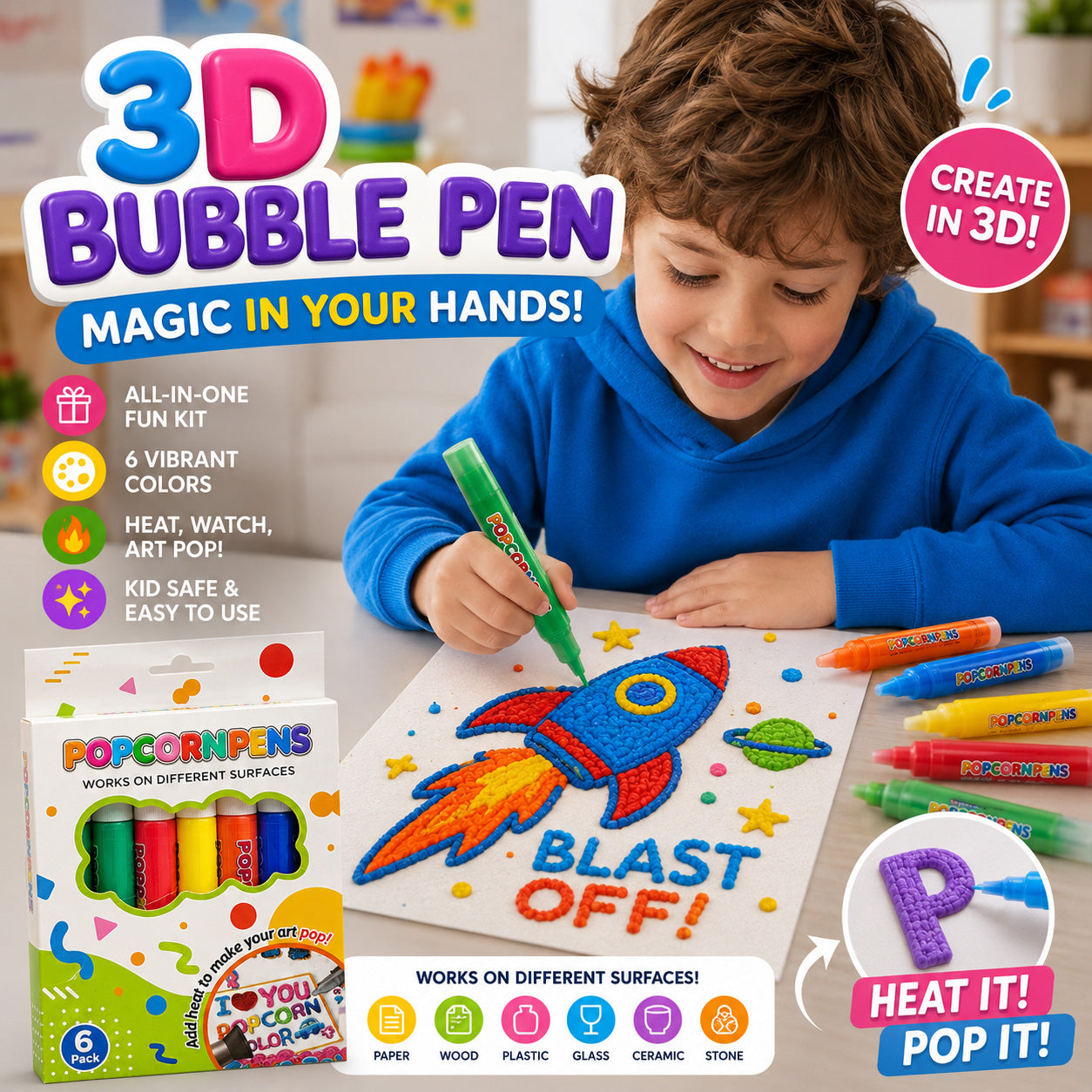 🎨 Watch Every Drawing Puff Up Like Magic! ✨