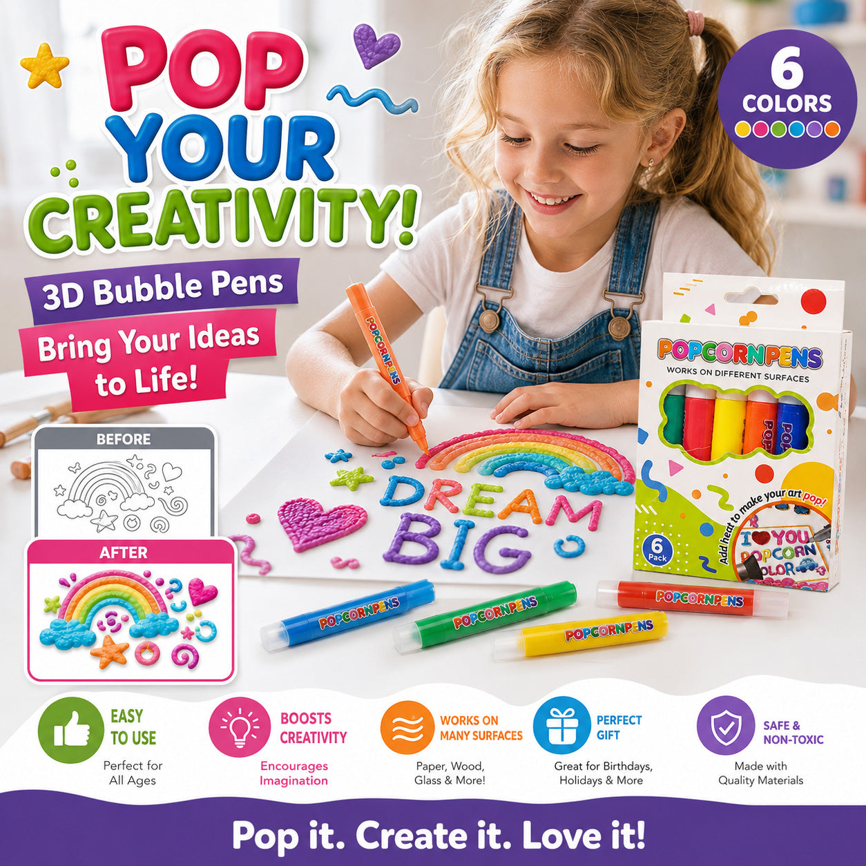 🎨 Watch Every Drawing Puff Up Like Magic! ✨