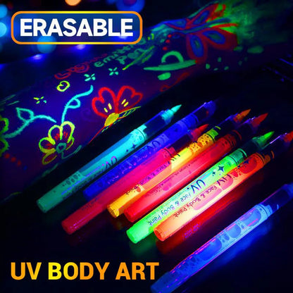 🥳2026 HOT SALE💞50K+ SOLD!🎁UV Glow Face and Body Paint Markers Set