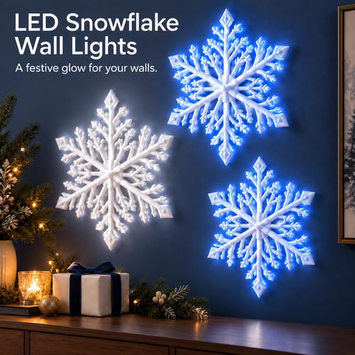 🥳2026 HOT SALE🥳💞50K+ SOLD!｜ LED Snowflake Wall Lights❄️✨
