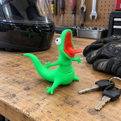 🦎🏍 Wobbly Travel Plushies—Car and Motorcycle Ornaments