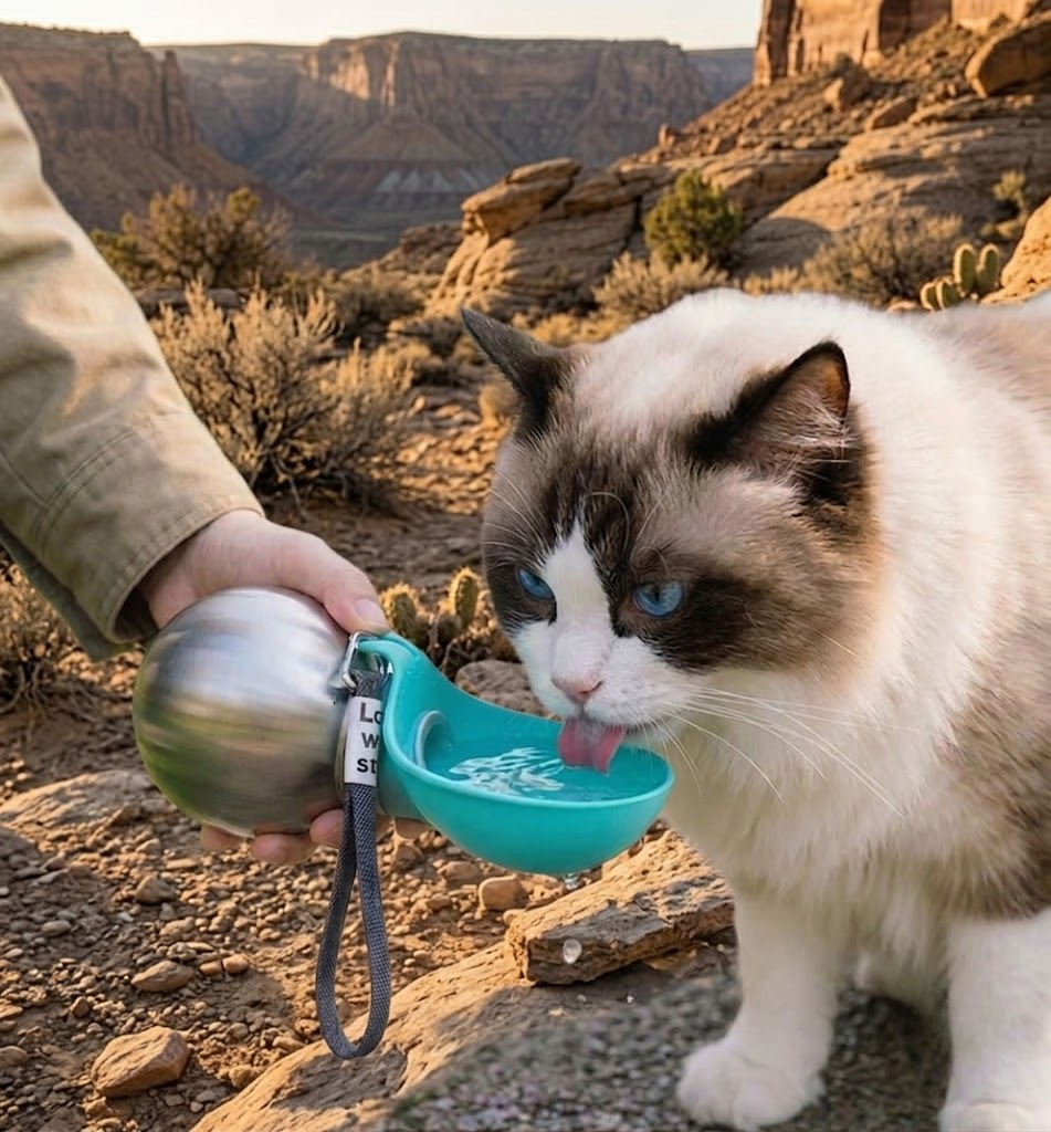 Premium Portable Round Pet Water Bottle