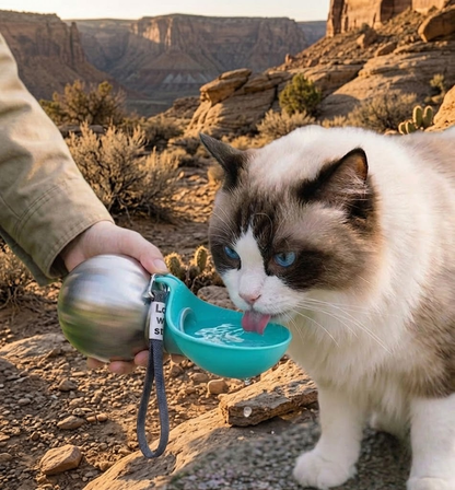 Premium Portable Round Pet Water Bottle