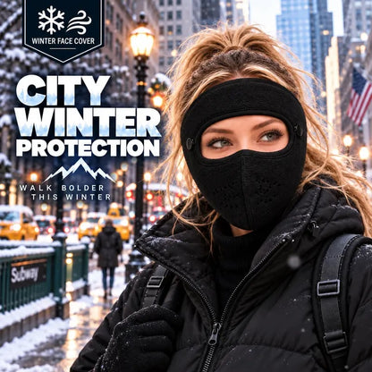 ❄️ Stay Warm Outdoors with a Fleece Mask & Detachable Goggles