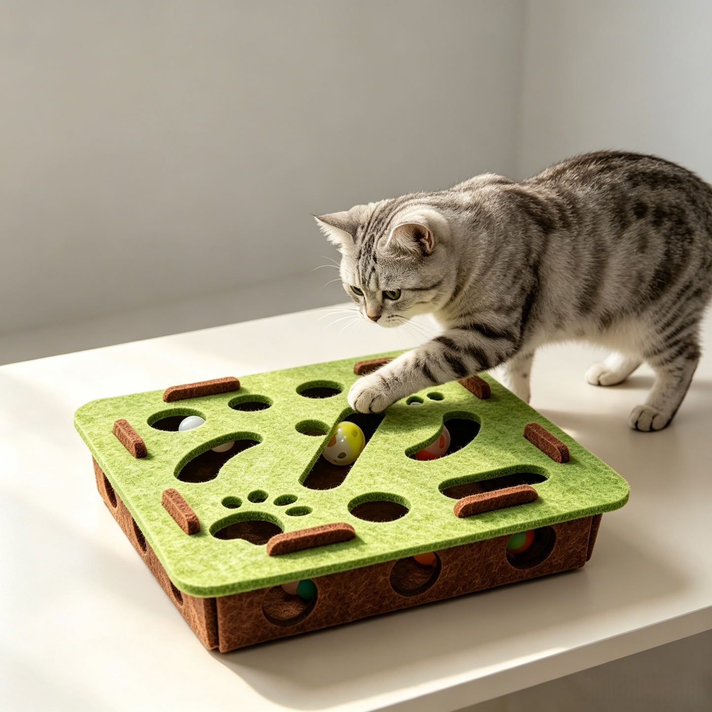 Premium Interactive Puzzle Maze Cat Toy Box