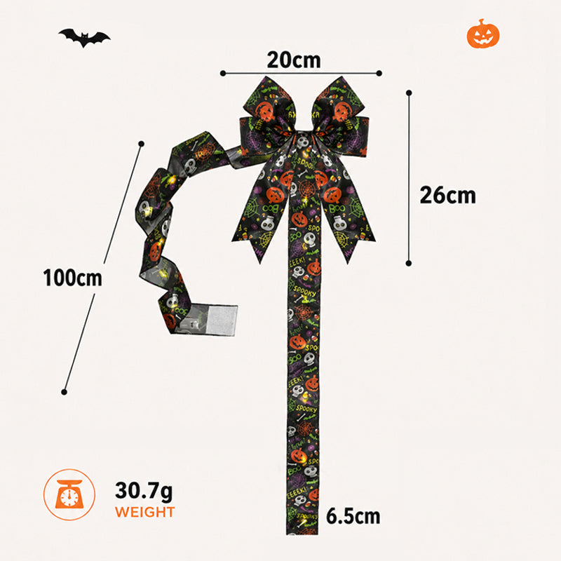 🎃 Light-Up Halloween Cabinet Bow ✨