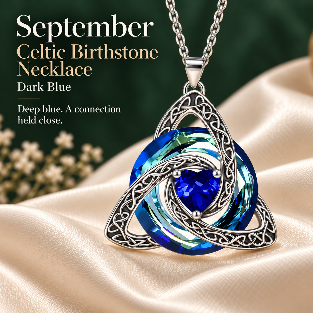 ✨ Celtic Birthstone Necklace — Her Birth Month, Your Special Bond