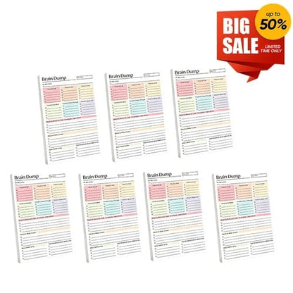 🔥 ONLY £7.99 | Brain Dump Planner Pad – Turn Mental Clutter Into A Clear Plan