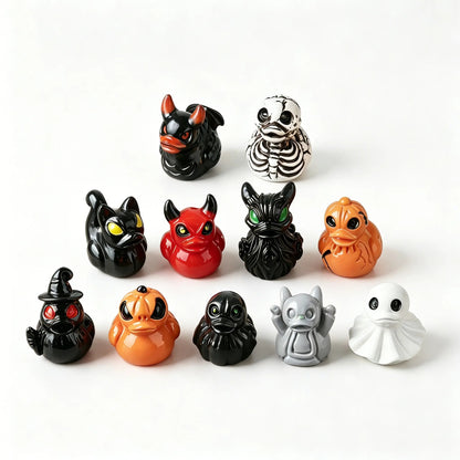 Mini Halloween Devil Duck Decor