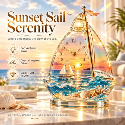 🌊 Coastal Glow Crystal Clock Collection — Bring the Beauty of the Sea Home ✨Buy 2 Free Shipping