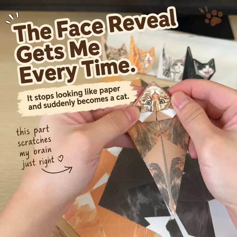 Kitty World 3D Cat Origami Kit