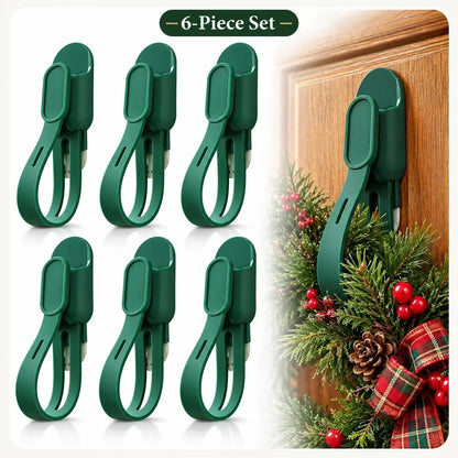 🎄Rugged, Durable, Versatile✨ 6PCS Christmas Silicone Garland Hangers