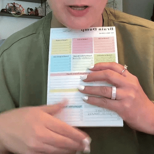 🔥 ONLY £7.99 | Brain Dump Planner Pad – Turn Mental Clutter Into A Clear Plan